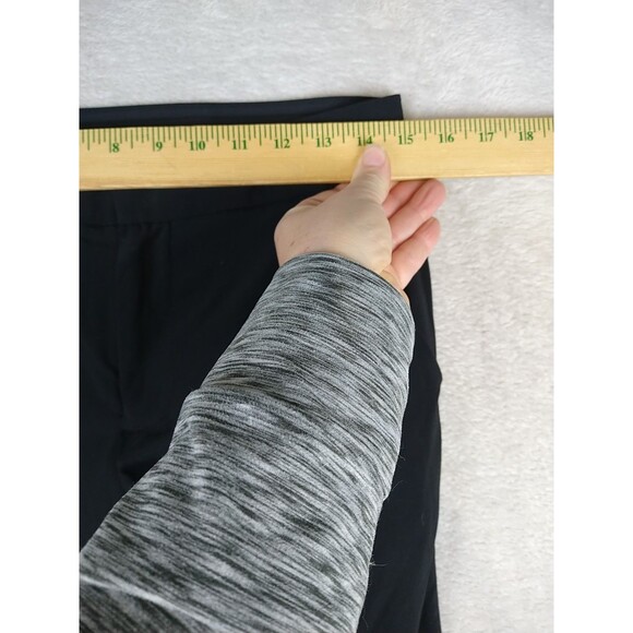 Athleta Tribeca Crop Pants Wide Snap Leg Lightweight 281969 Black Size 2 - Picture 5 of 12